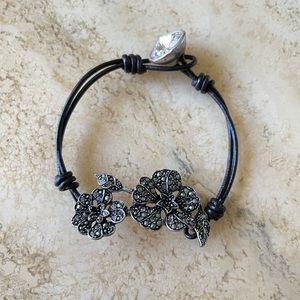 Fossil Silver Flower Bracelet